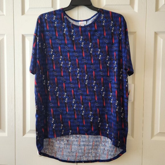 Lularoe Disney Villains Cruella de Vil 101 Dalmatians IRMA Top Size Medium NWT - Picture 1 of 10